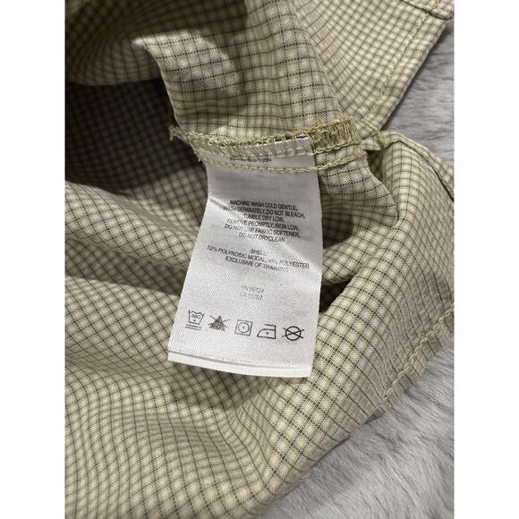 Columbia Shirt Mens 2XL Tan Plaid PFG Fishing Outdoor Button Up Short Sleeve Top - Picture 5 of 9